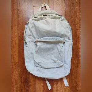 American Apparel denim light blue cotton backpack